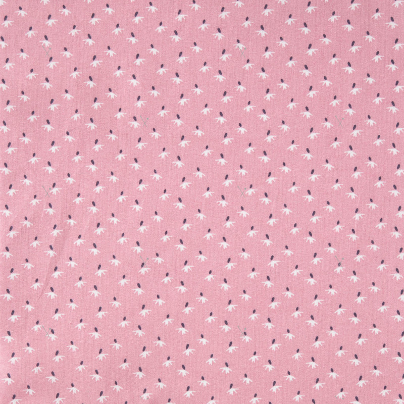 Coated  Cotton COZID Faded Pink / Jade